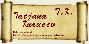 Tatjana Kuručev vizit kartica